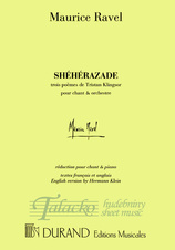 Shéhérazade: trois poemes de Tristan Klingsor pour chant & orchestre